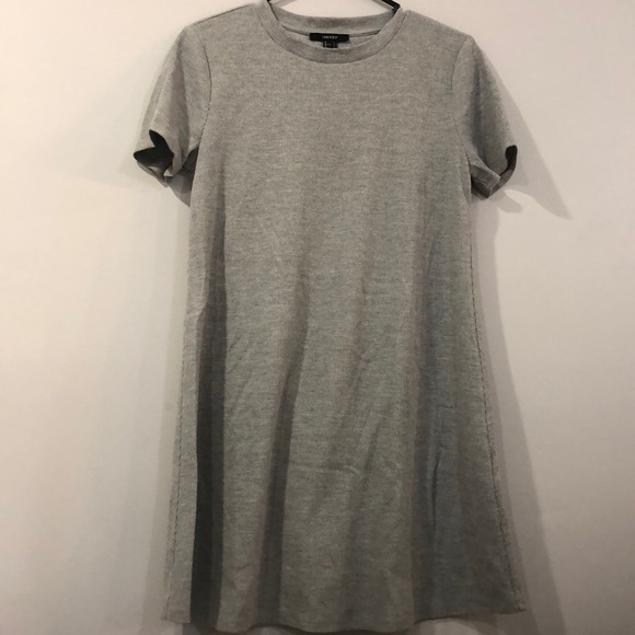 Grey Waffle T-shirt dress - Picture 1 of 4